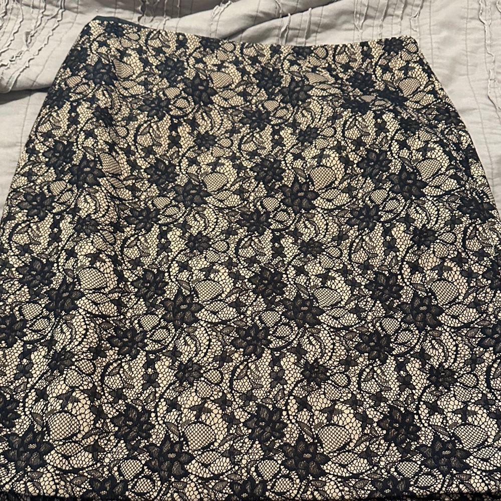 Talbots Black Lace Skirt